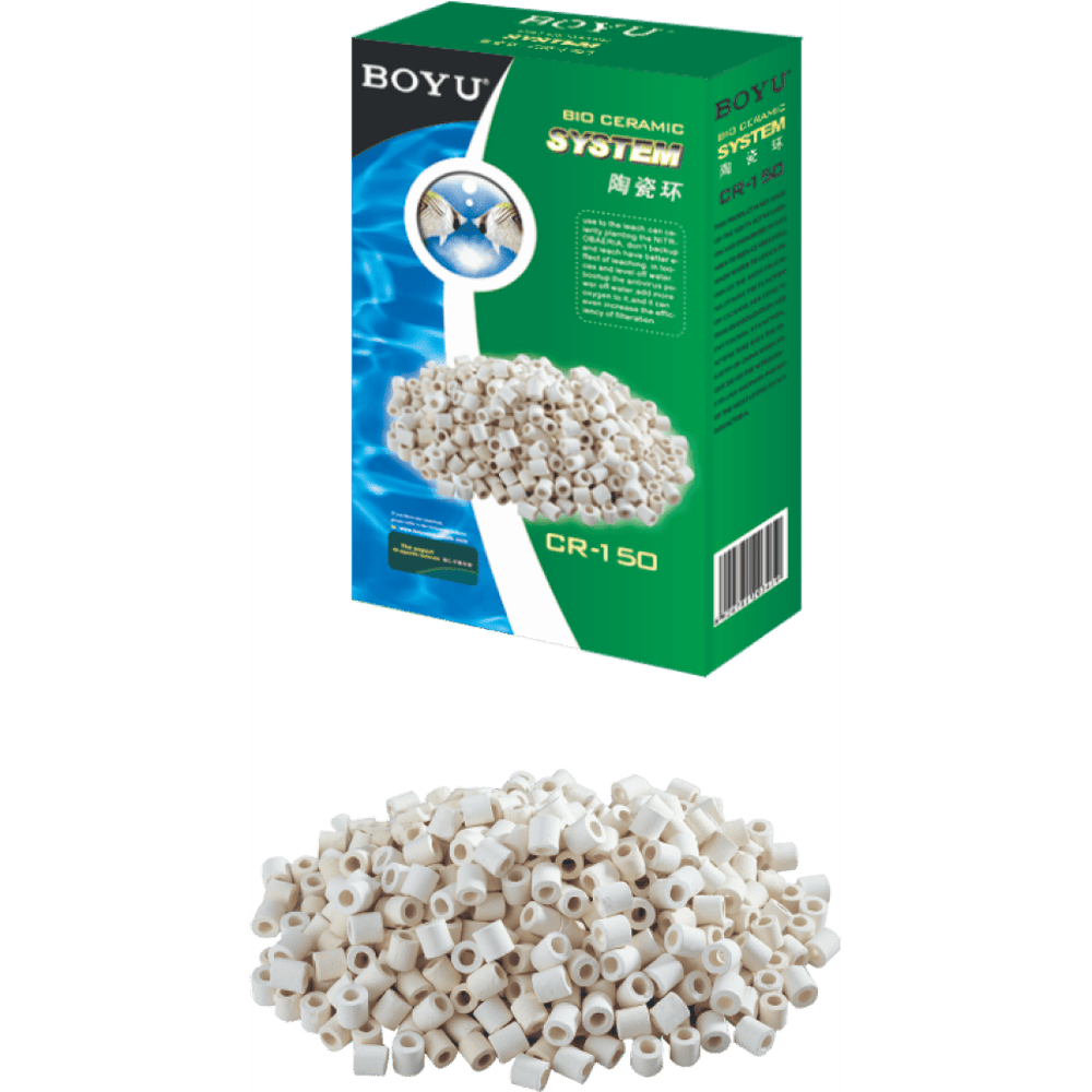 Boyu CR-500 Biological Ceramic Filter Rings for Aquariums 500g