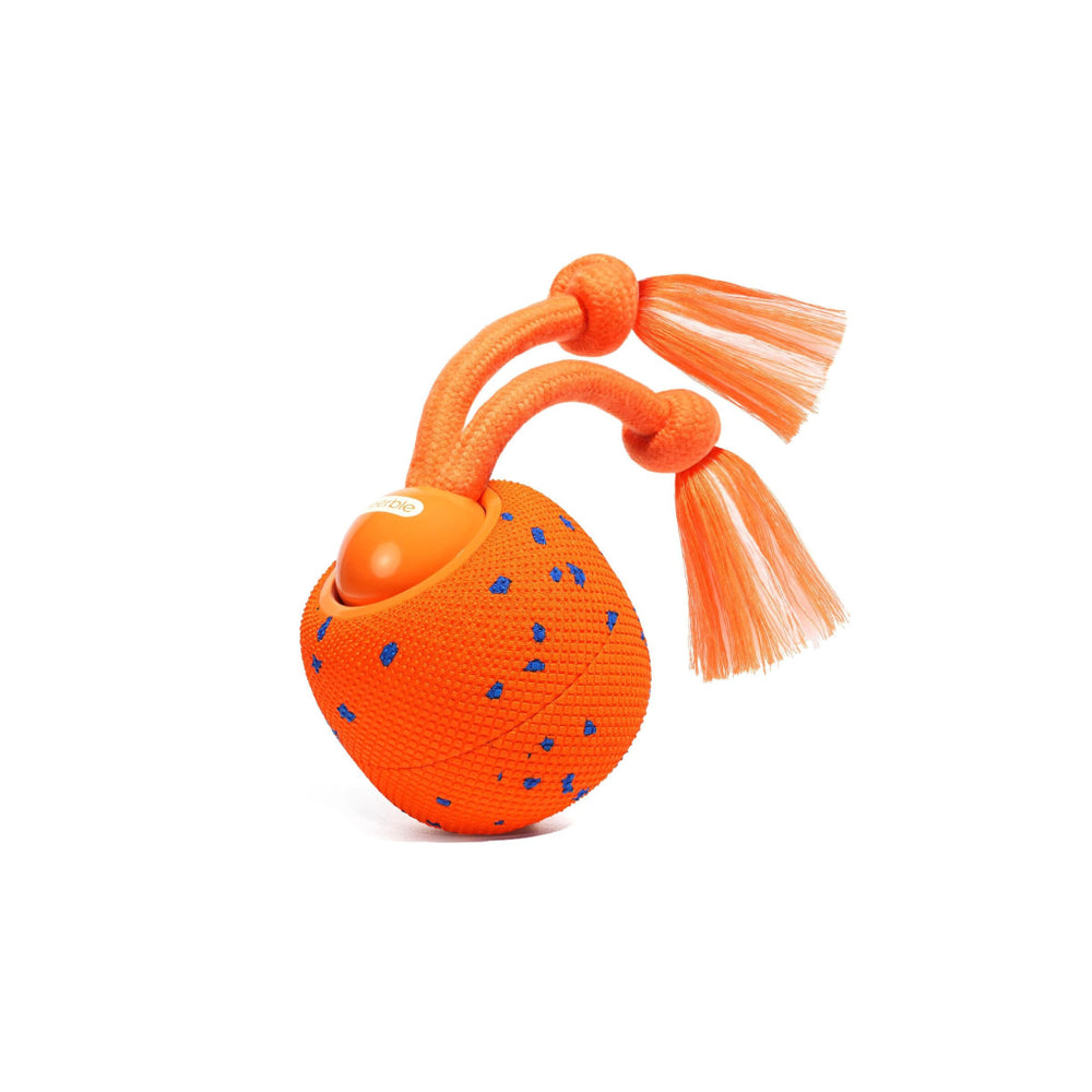 Cheerble Wicked Ball Rolly Interactive Moving Dog Toy Orange