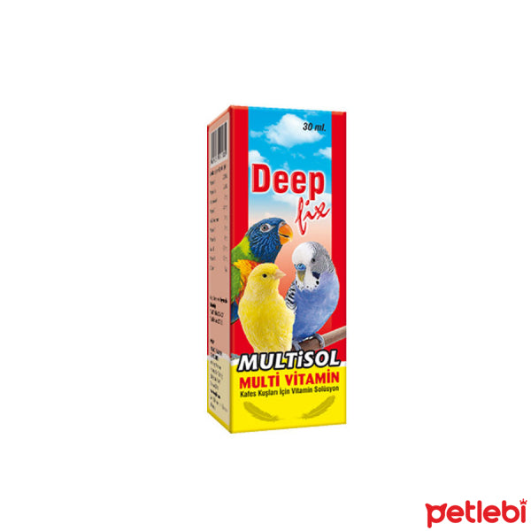 Deep Fix Multisol Multi-Vitamin Solution for Caged Birds 30ml