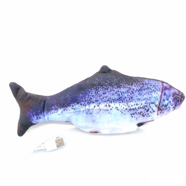 Eastland Moving Salmon Plush Cat Toy with Catnip 30cm