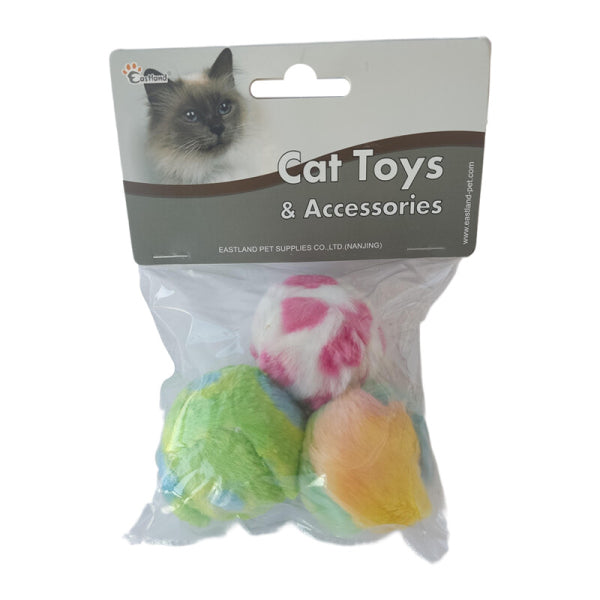 Eastland Plush Ball Cat Toy Soft Texture 4cm