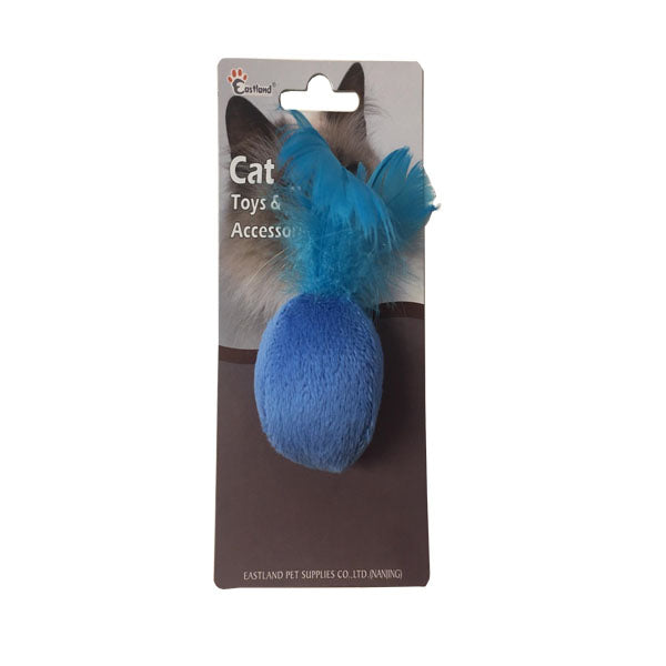 Eastland Catnip Feather Ball Toy for Active Play 4.5cm
