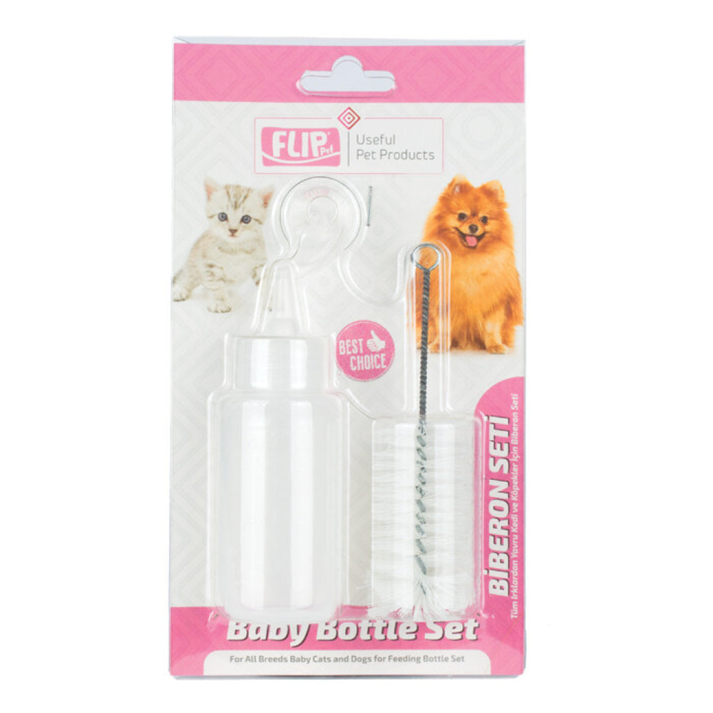 Flip Pet Nursing Bottle Set for Kittens and Puppies 50ml