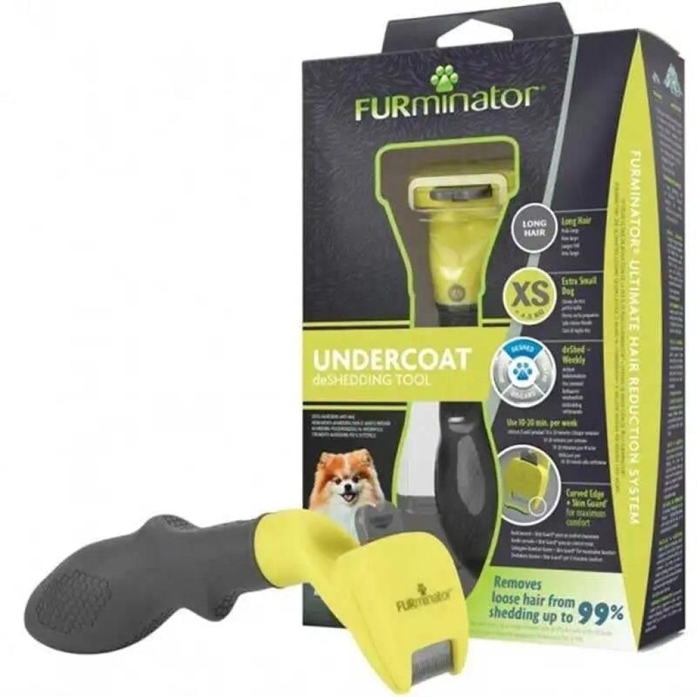 Furminator Undercoat Deshedding Tool for Long Hair XS Dogs