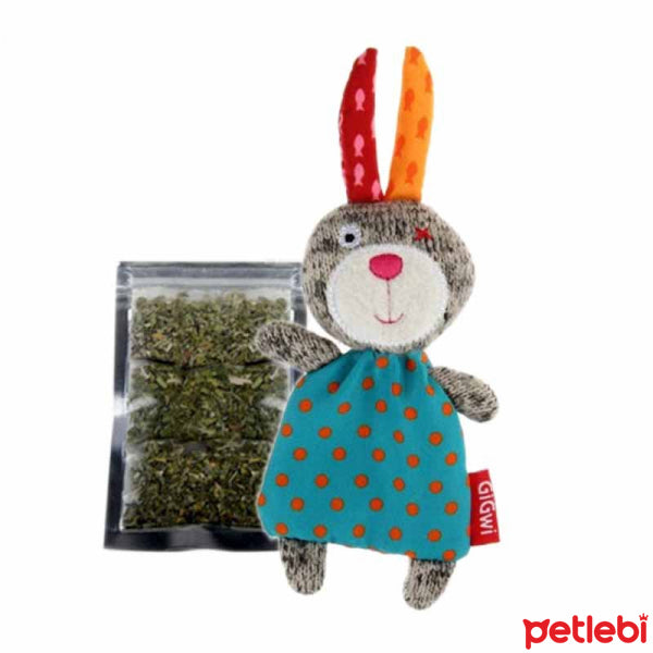 Gigwi Catnip Rabbit Toy for Interactive Play 15.5cm