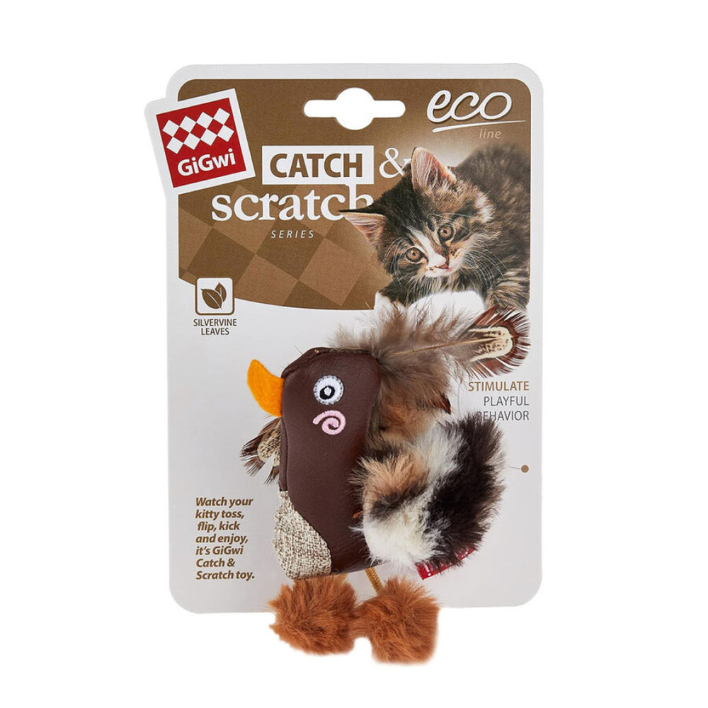 Gigwi Catnip Duck Plush Toy for Active Play 12cm