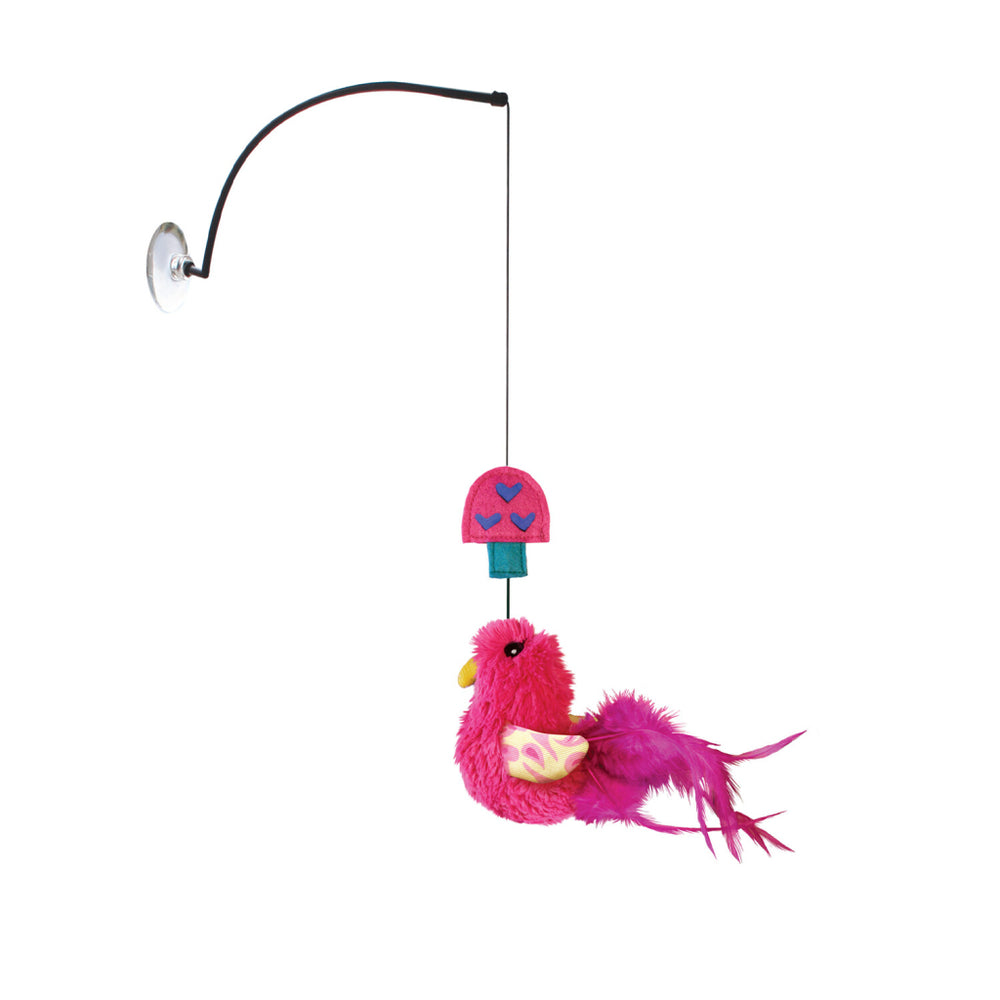 KONG Connects Window Teaser Bird & Feather Cat Toy 1 Count