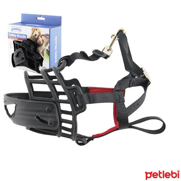 Pawise Adjustable Plastic Dog Muzzle for Safety and Comfort 17cm