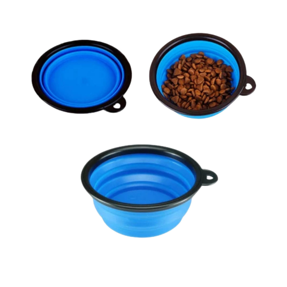 Rimba Collapsible Silicone Pet Food and Water Bowl 13cm