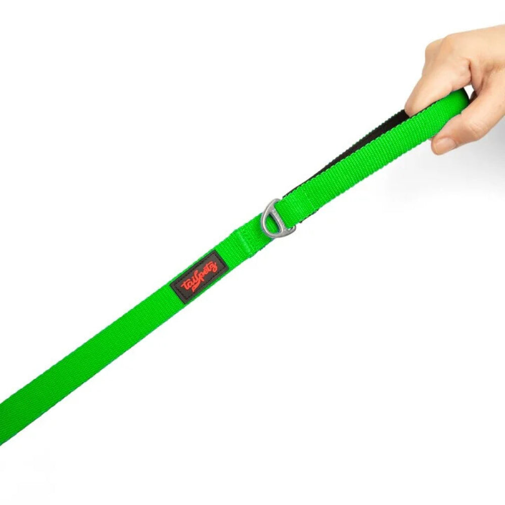 Tailpetz Match Dog Leash Neon Green Durable Lead 140cm x 2cm