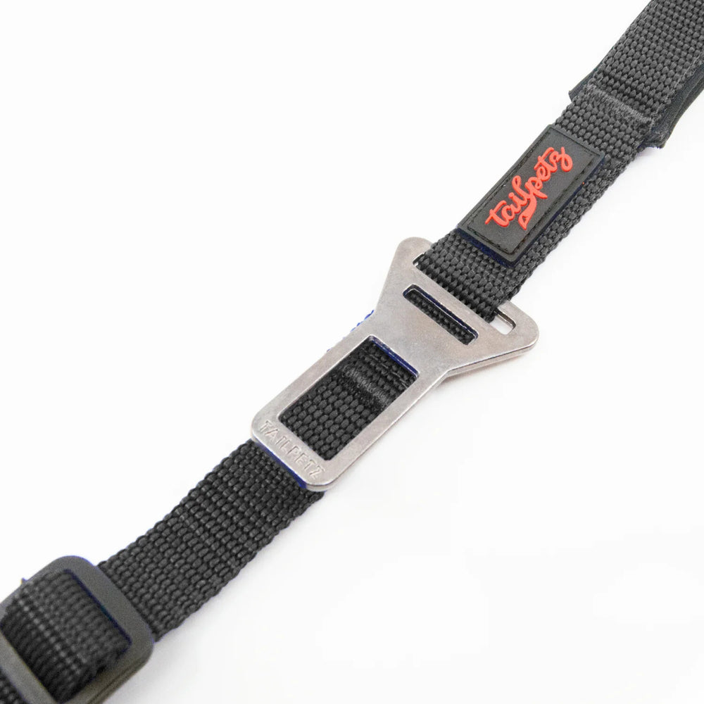 Tailpetz Seatbelt Attachment Dog and Cat Leash in Black Medium