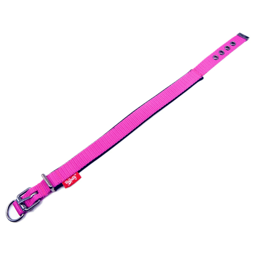 Tailpetz Comfy Soft Texture Dog Collar Fuchsia Large