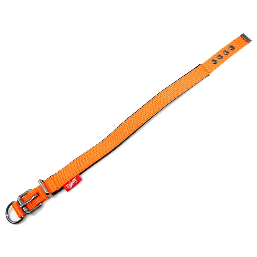 Tailpetz Comfy Soft Texture Dog Collar Orange Large