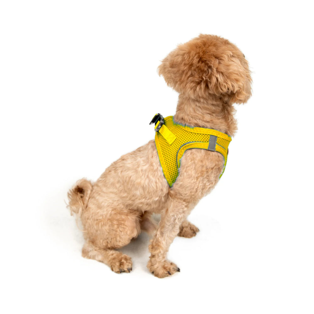 Tailpetz Air-Mesh Dog Harness Comfortable Fit Yellow 2XS