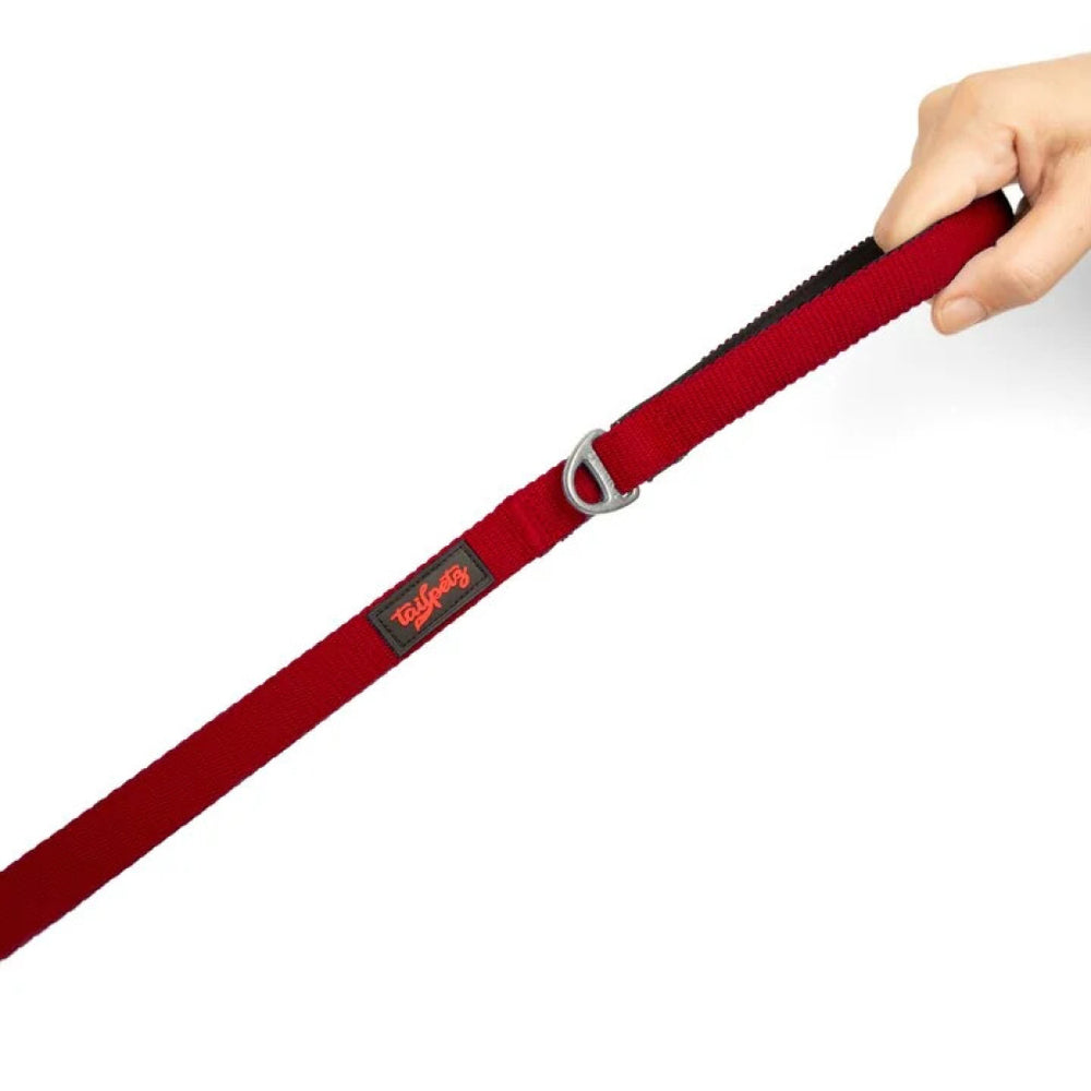 Tailpetz Match Dog Leash Durable Walking Strap Red 140cm x 2cm