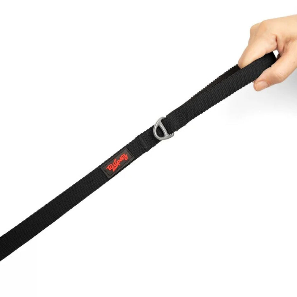 Tailpetz Match Dog Leash Durable Walking Strap Black 140cm