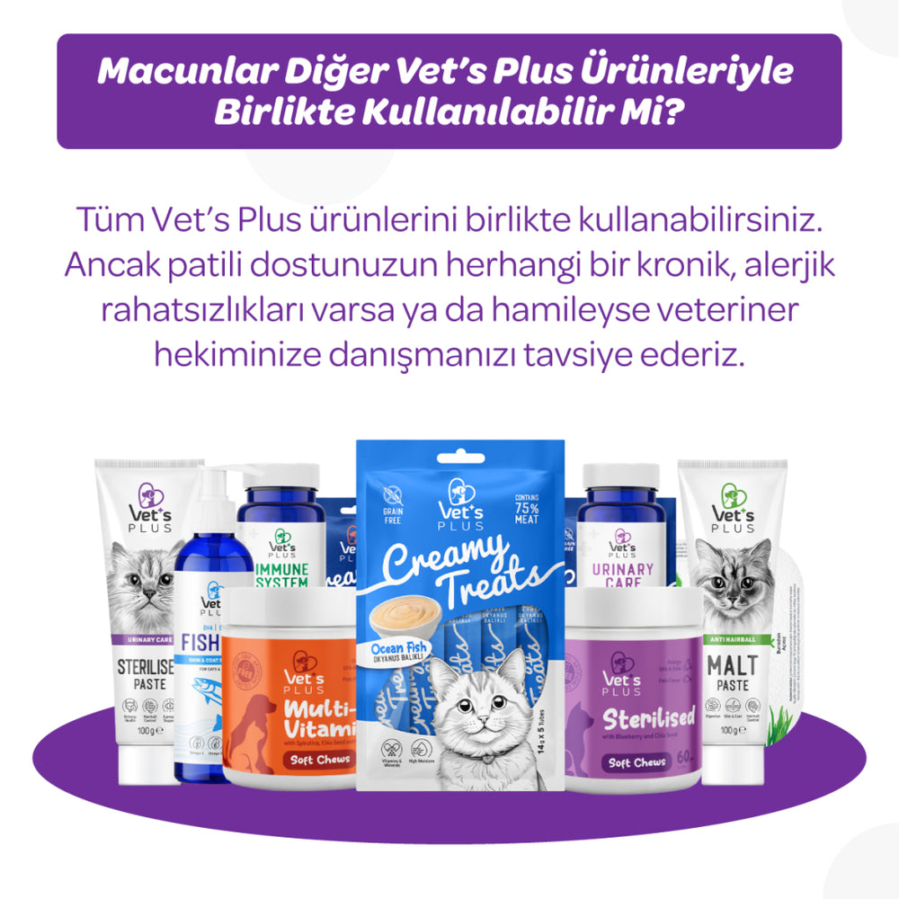 Vet's Plus Sterilized Cat Malt Paste for Urinary Support 100g