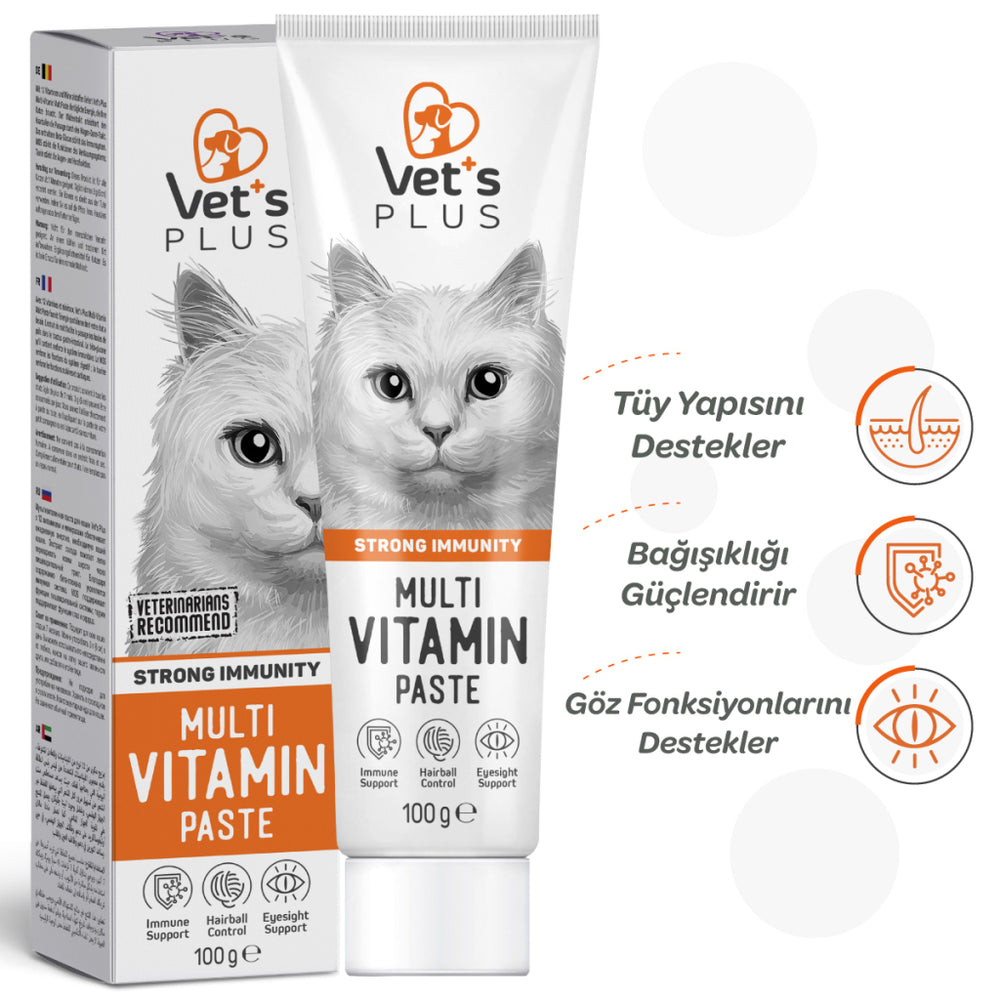 Vet's Plus Multi-Vitamin & Taurine Malt Cat Paste 100g