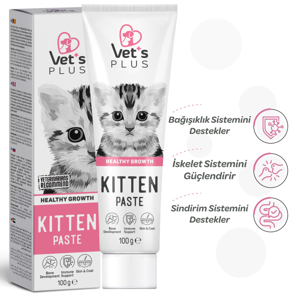 Vet's Plus Kitten & Pregnant Cat Multivitamin Malt Paste 100g