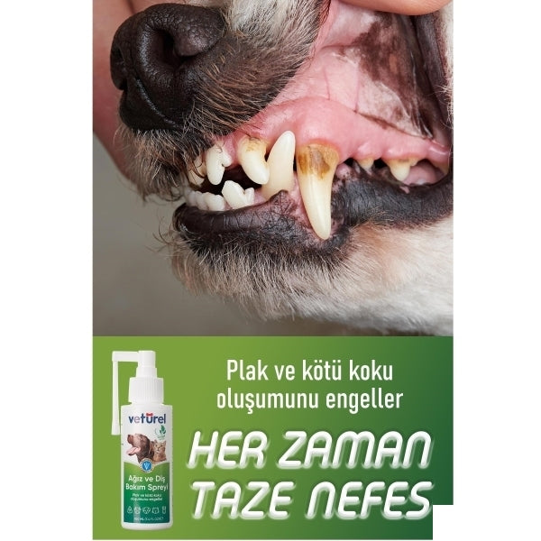 Veturel Pet Oral and Dental Care Spray for Plaque Control 100ml