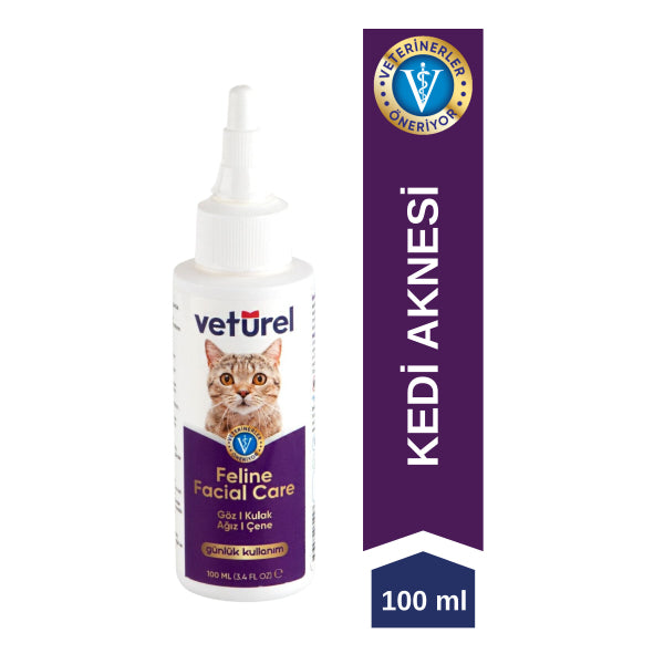 Veturel Cat Face and Acne Care Solution for Hygiene 100ml