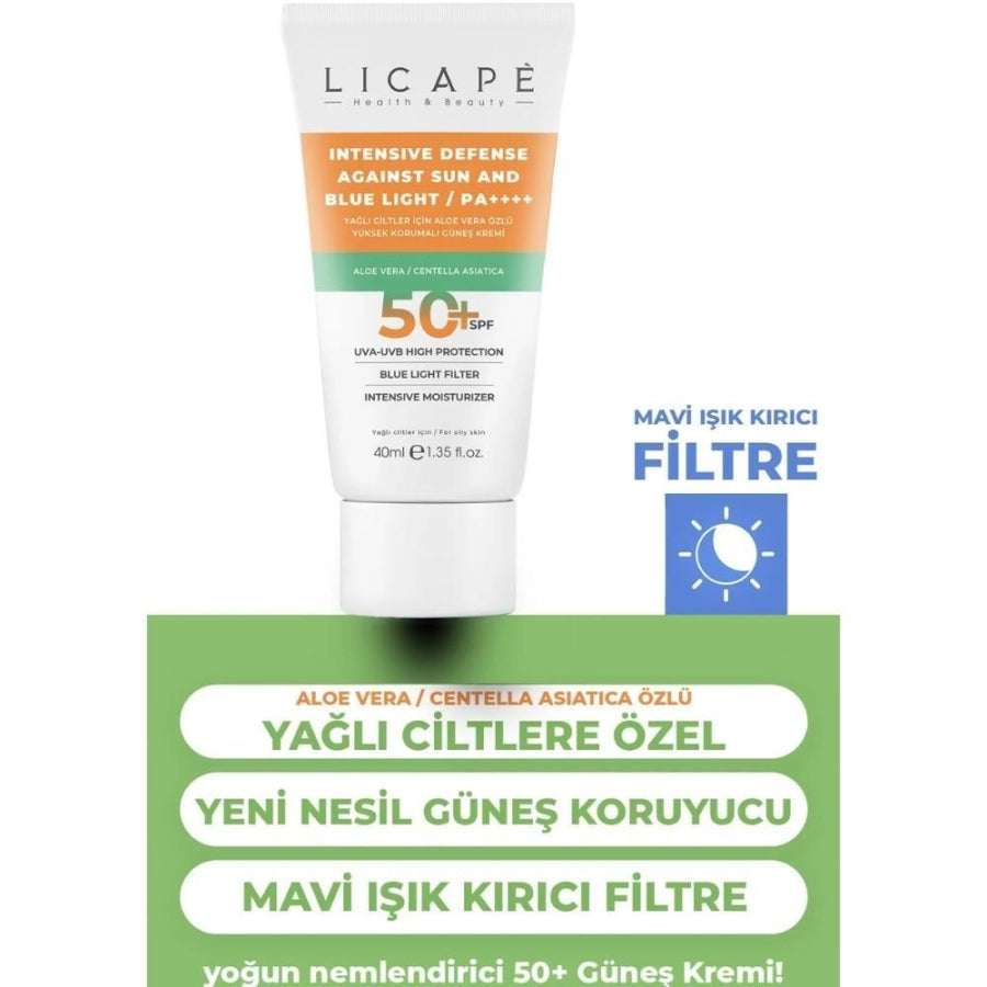 Licape Aloe Vera Sunscreen SPF 50 for Oily Skin 40ml