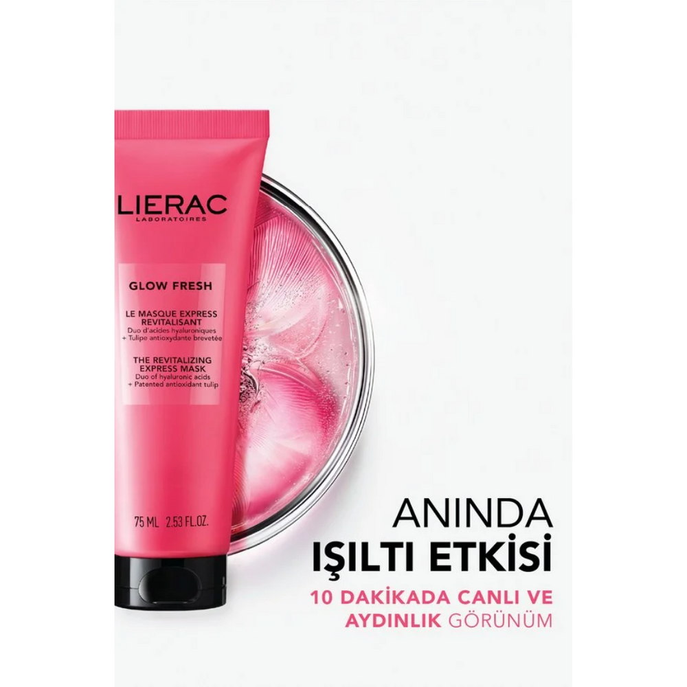 Lierac Glow Fresh The Revitalizing Express Face Mask with Hyaluronic Acid 75 ml