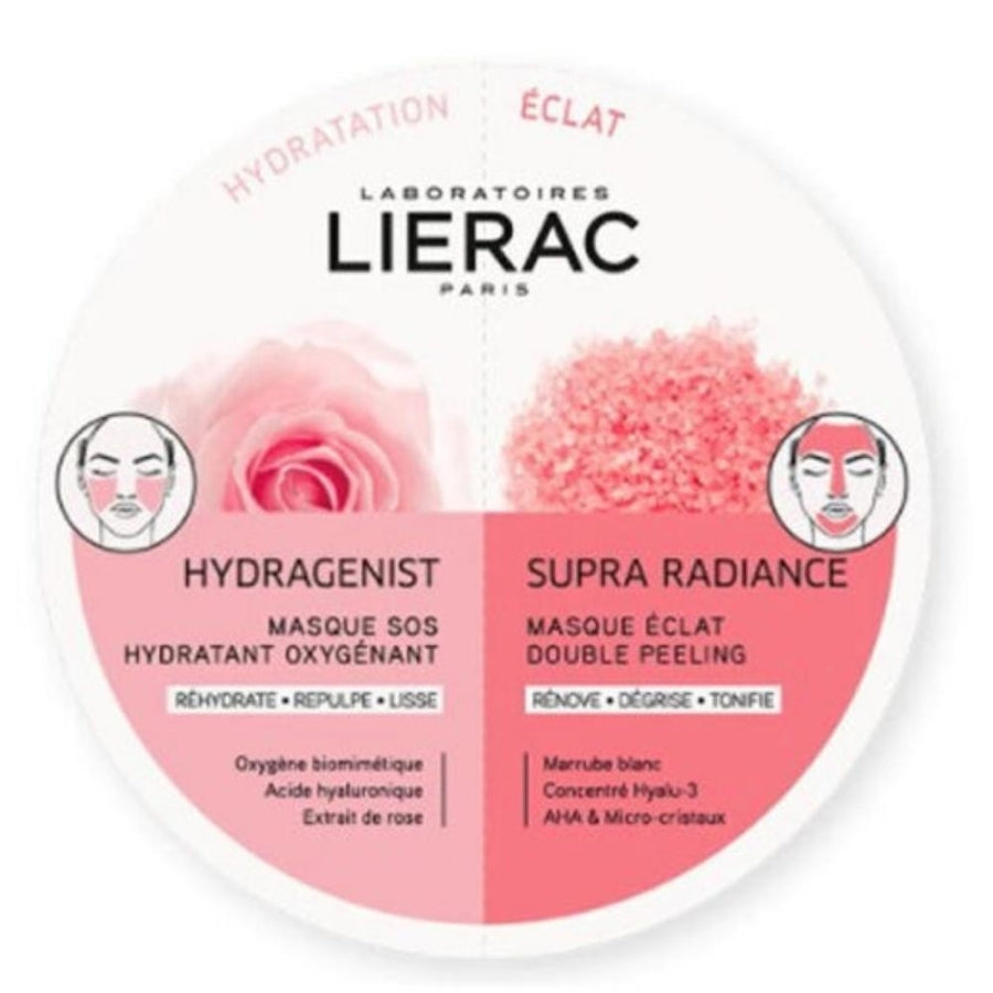 Lierac Hydragenist & Supra Radiance Mask Duo for Glow 12ml