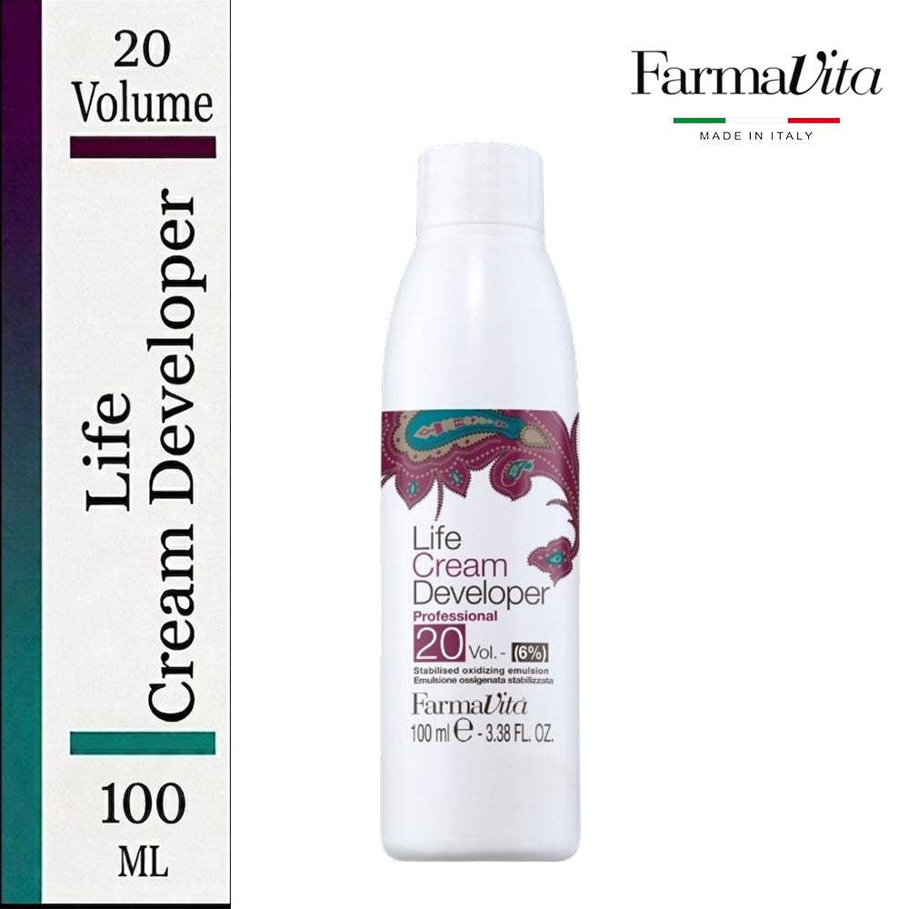 Farmavita Life Cream Developer 20 Volume for Hair Color 100 ml