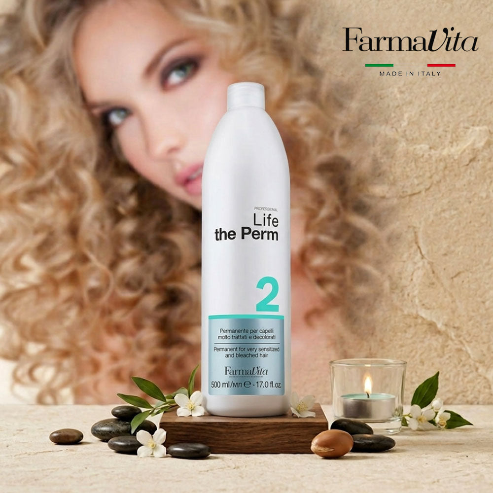 Farmavita Life Perma No. 2 Perm Lotion for Color-Treated Hair 500ml