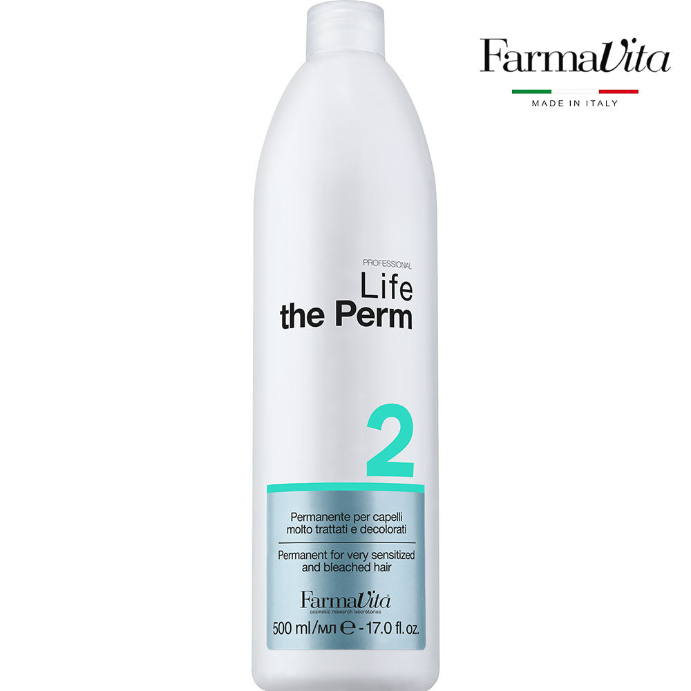 Farmavita Life Perma No. 2 Perm Lotion for Color-Treated Hair 500ml