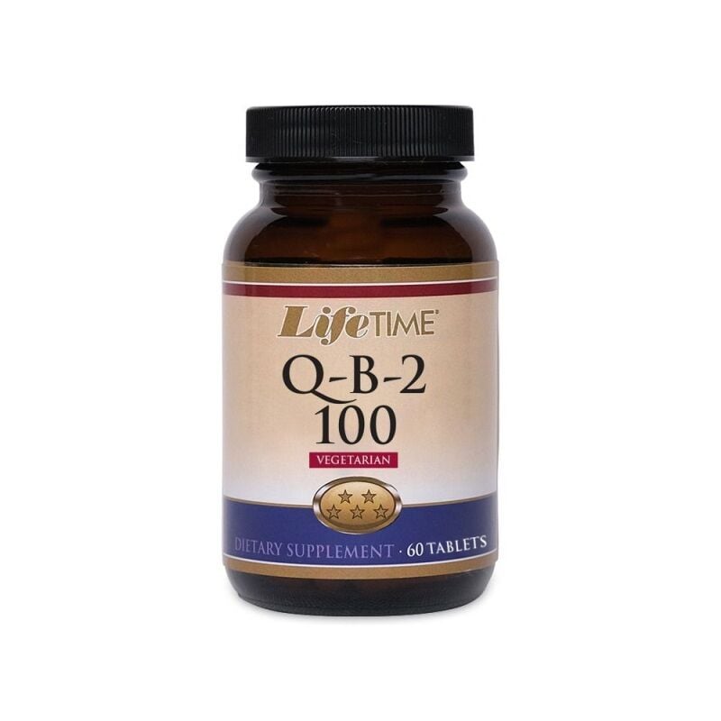 Life Time Vitamin Q-B-2 Vitamin B2 100 mg 60 Tablets
