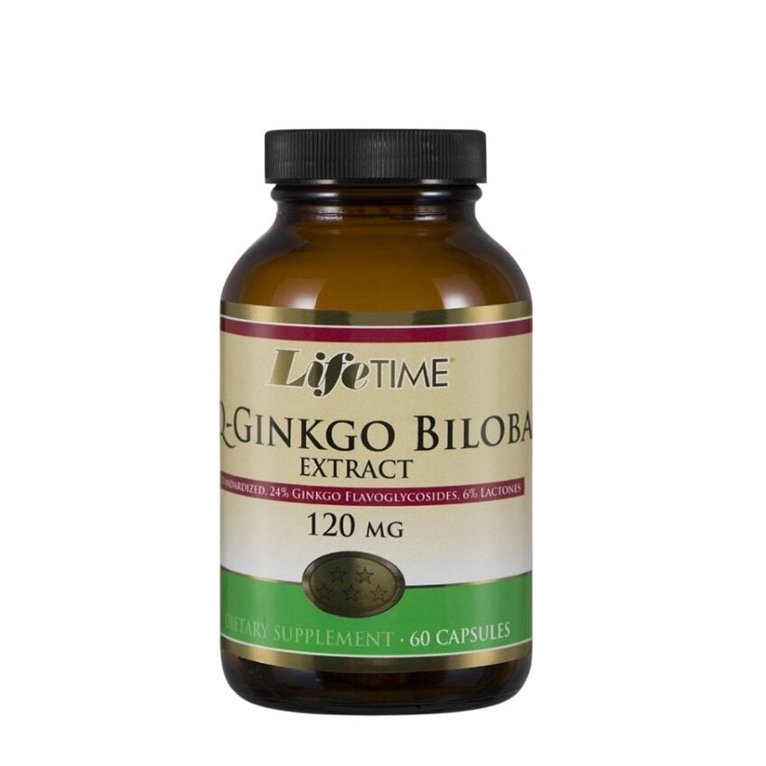 Life Time Vitamin Q-Ginkgo Biloba 120 mg Extract 60 Capsules