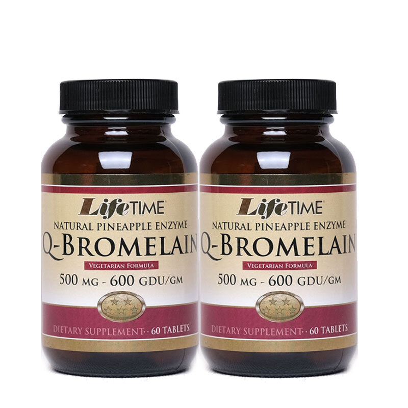 Lifetime Q-Bromelain Dietary Supplement 2 x 60 Tablets