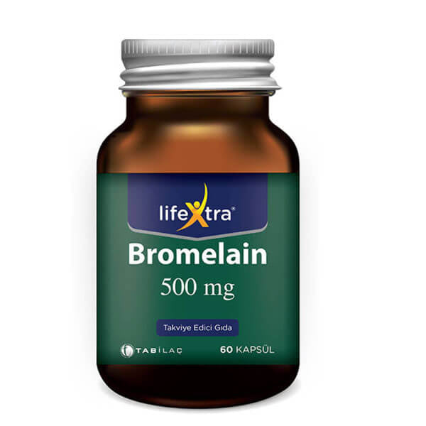 Tab Ilac Lifextra Bromelain 500 mg Dietary Supplement 60 Capsules