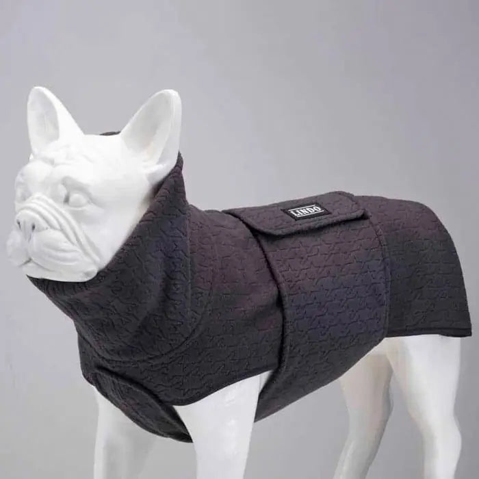 Lindo Ashen Grey Dog Sweater with Harness Access