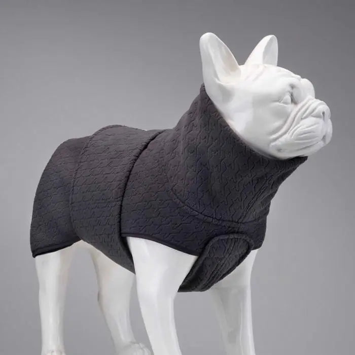 Lindo Ashen Grey Dog Sweater with Harness Access
