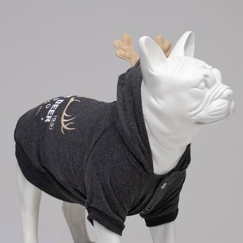 Lindo Club N. Deer Dog Sweatshirt Anthracite Size 1