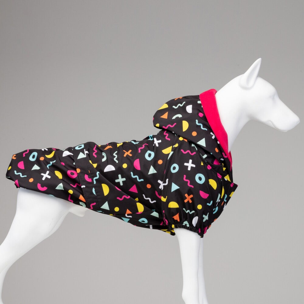 Lindo Dogs Joy Hooded Waterproof Dog Raincoat, Size 6