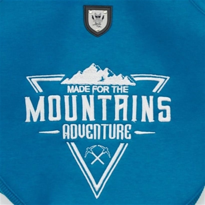 Lindo Mountains Blue Dog Sweatshirt Comfortable Pet Apparel Size 5