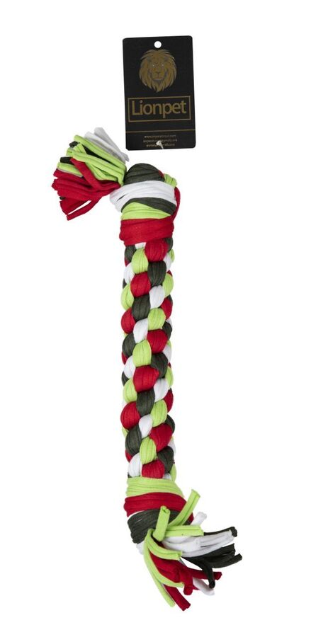 Lion Dog Dental Chew Rope Toy Stress Relief 6-Pack 14 cm