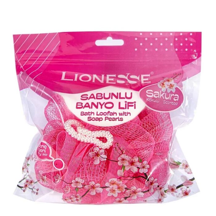 Lionesse Sakura Soap Infused Bath Sponge 956