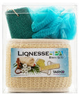 Lionesse Bath Loofah Set BS-001 for Gentle Cleansing 1 Pack
