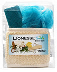 Lionesse Bath Loofah Set BS-001 for Gentle Cleansing 1 Pack
