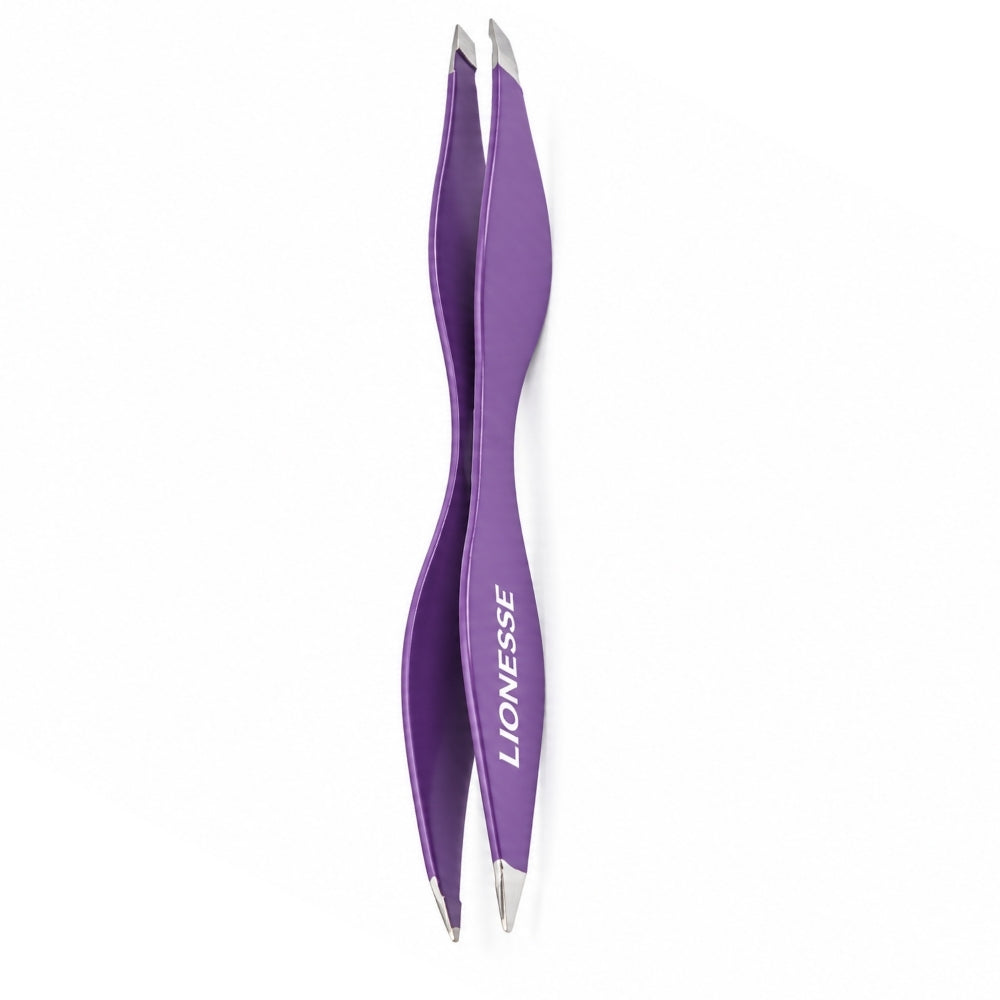 Lionesse Double-Sided Tweezers 3424 for Precise Brow Shaping