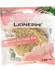 Lionesse Natural Loofah Exfoliating Face Discs 3-Pack
