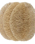 Lionesse Natural Loofah Exfoliating Face Discs 3-Pack