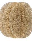 Lionesse Natural Loofah Exfoliating Face Discs 3-Pack