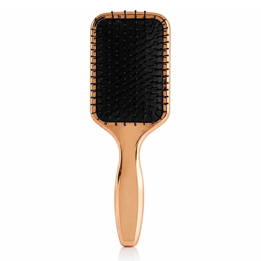 Lionesse Metallic Hair Brush for Gentle Detangling Gold
