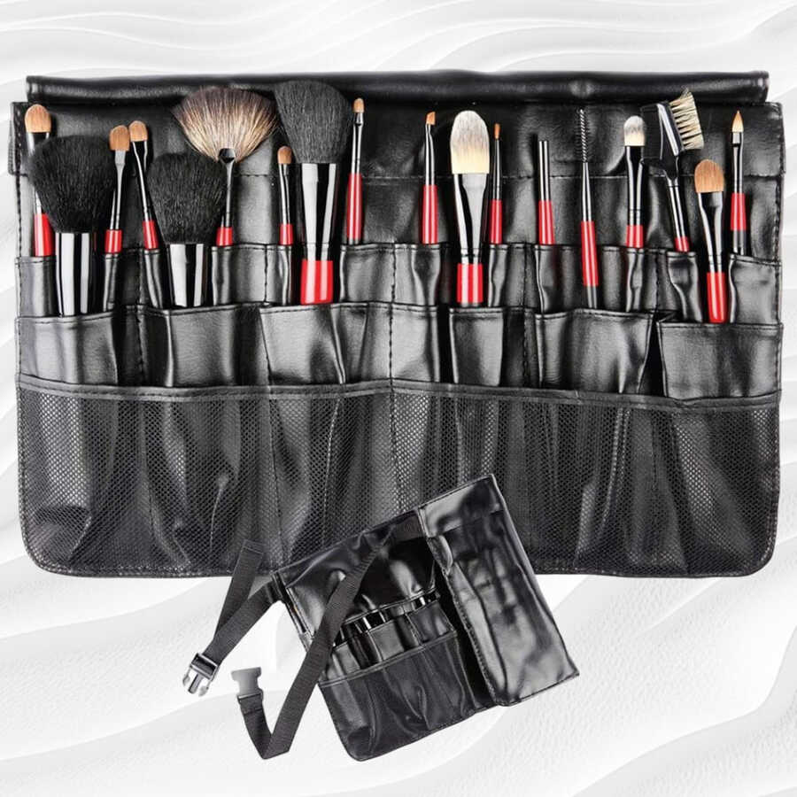 Lionesse Professional Makeup Brush Set with Travel Case 12pc